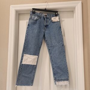 Current/Elliot DIY Original Straight Jeans Size 24